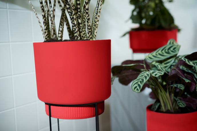 b.for studio rund 30cm brillantrot